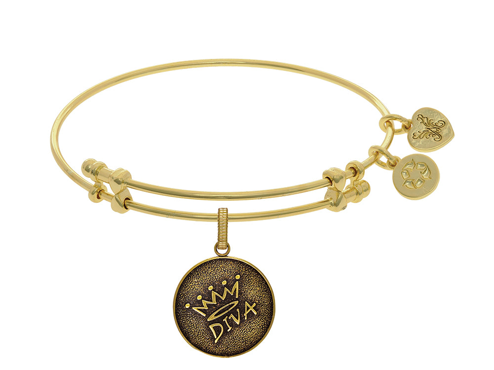 Brass With Yellow Finish Diva Charm For Angelica Collection B Angle