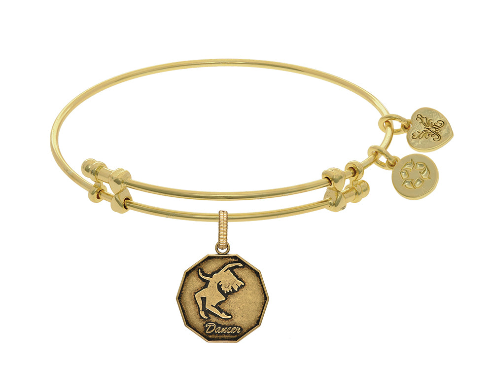 Brass With Yellow Finish Dancer Charm For Angelica Collection Bangle