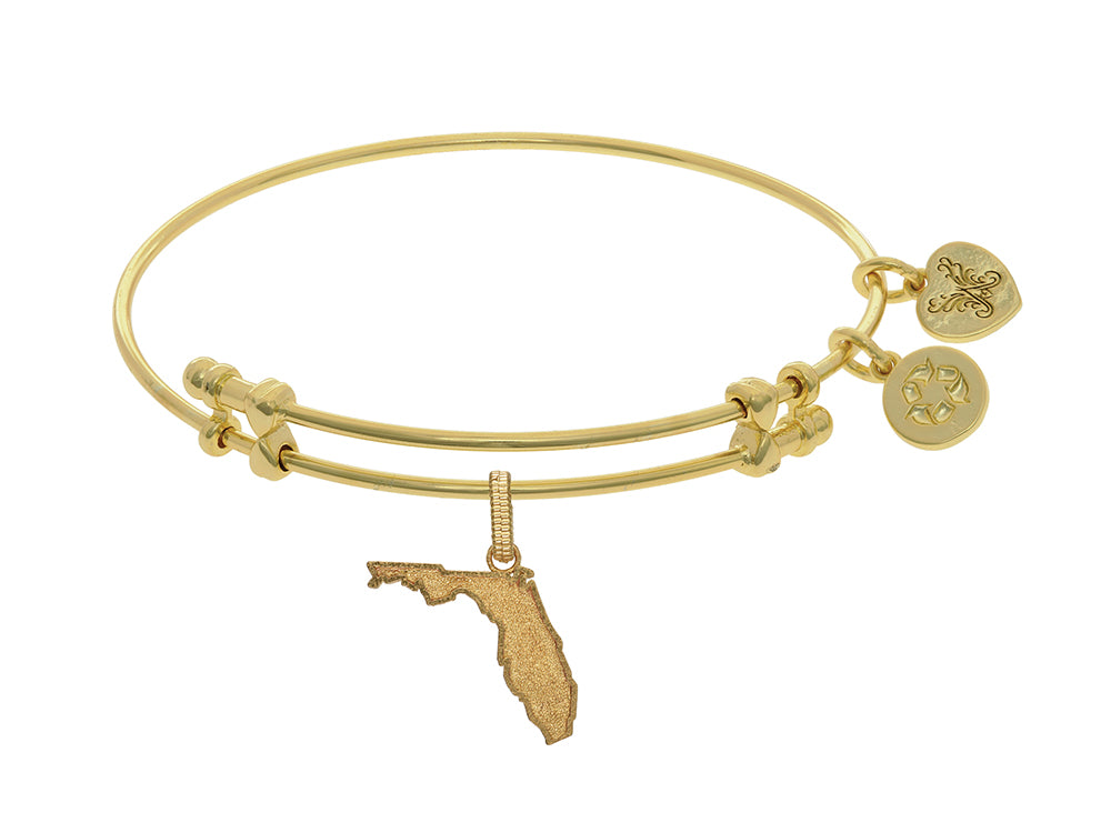 Brass With Yellow Finish Florida Charm For Angelica Collection Bangle