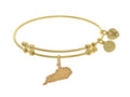 Brass With Yellow Finish Kentucky Charm For Angelica Collection Bangle