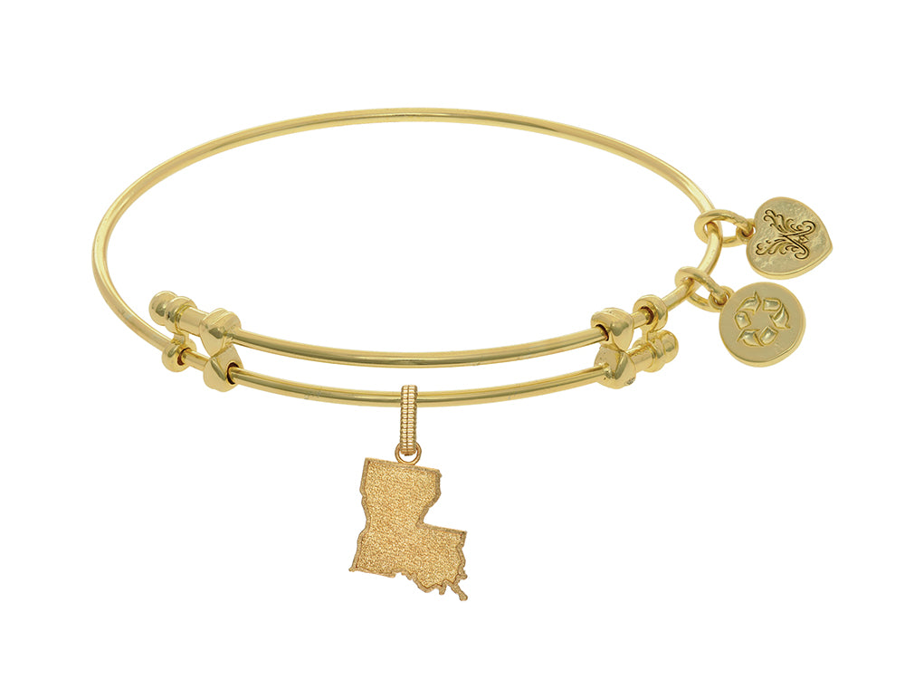 Brass With Yellow Finish Louisiana Charm For Angelica Collection Bangle