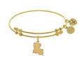 Brass With Yellow Finish Louisiana Charm For Angelica Collection Bangle