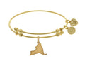 Brass With Yellow Finish New York Charm For Angelica Collection Bangle