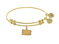 Brass With Yellow Finish Pennsylvania Charm For Angelica Collection Bangle