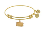 Brass With Yellow Finish Pennsylvania Charm For Angelica Collection Bangle