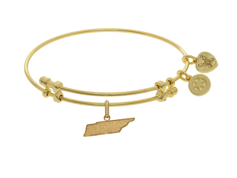 Brass With Yellow Finish Tennessee Charm For Angelica Collection Bangle