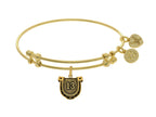 Brass With Yellow Finish Lucky 13 Charm For Angelica Collection Bangle