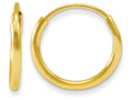 FJC Finejewelers 14k Yellow Gold Madi K Endless Hoop Children Earrings