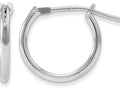 FJC Finejewelers 14k White Gold Madi K Hoop SMALL 11mm  Earrings