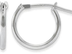 FJC Finejewelers 14k White Gold Madi K Hoop SMALL 11mm  Earrings