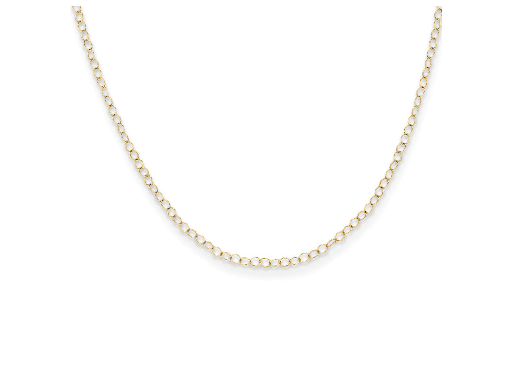FJC Finejewelers 15 Inch 14k Yellow Gold Madi K Children Cable Chain