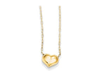 FJC Finejewelers 16 Inch 14k Yellow Gold Madi K Small Hollow Heart W/ Chain Children Necklace