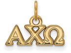 Logoart Sterling Silver Gp Alpha Chi Omega Extra Small Pendant