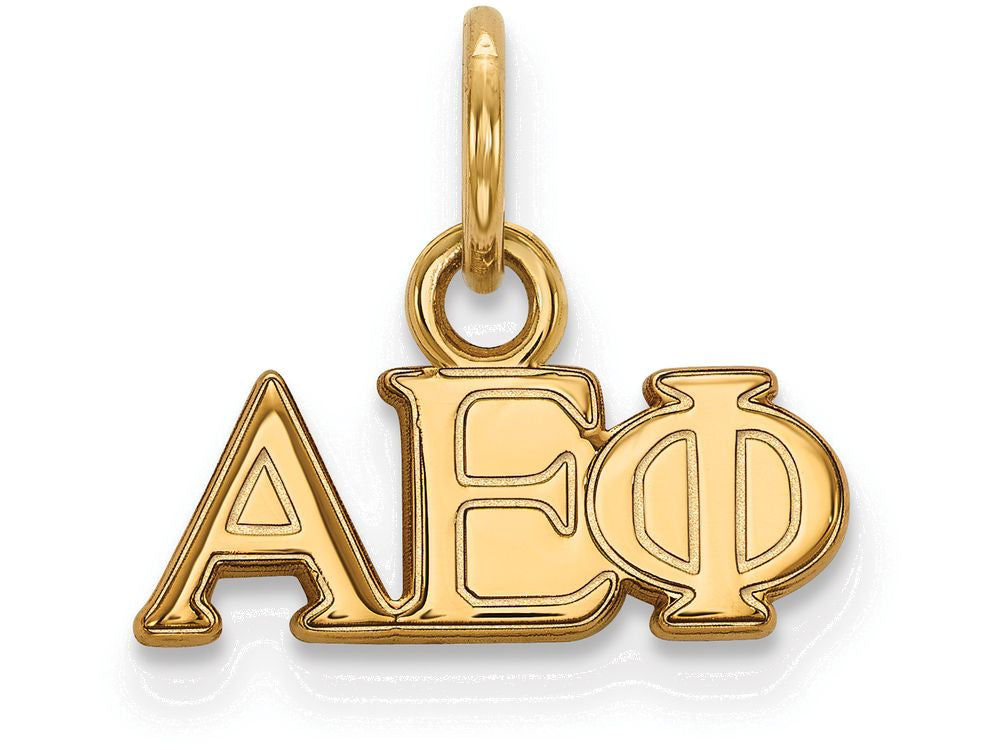 Logoart Sterling Silver Gp Alpha Epsilon Phi Extra Small Pendant