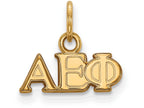 Logoart Sterling Silver Gp Alpha Epsilon Phi Extra Small Pendant