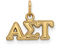 Logoart Sterling Silver Gp Alpha Sigma Tau Extra Small Pendant