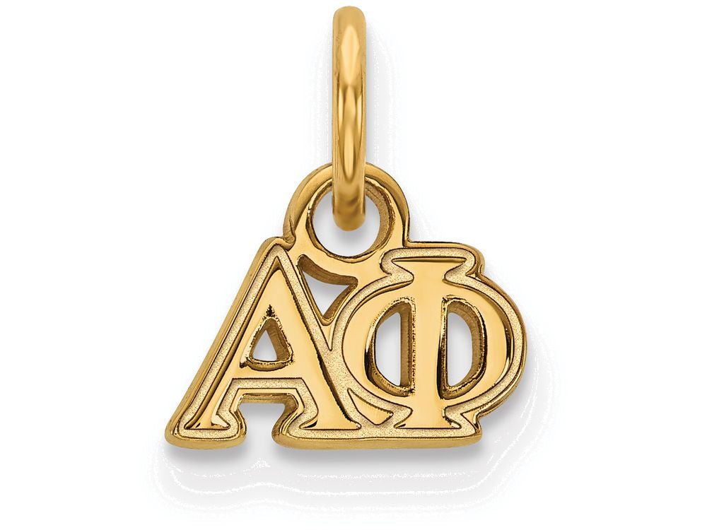 Logoart Sterling Silver Gp Alpha Phi Extra Small Pendant