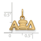 Logoart Sterling Silver Gp Alpha Xi Delta Extra Small Pendant