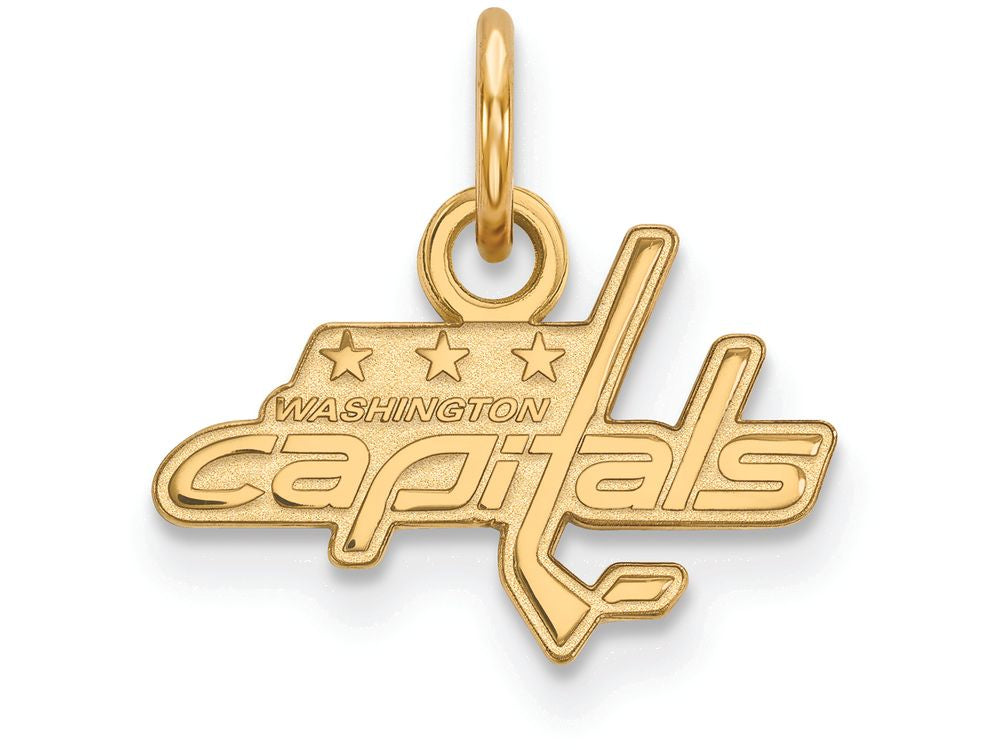 Sterling Silver Gp Nhl Logoart Washington Capitals Extra Small Pendant