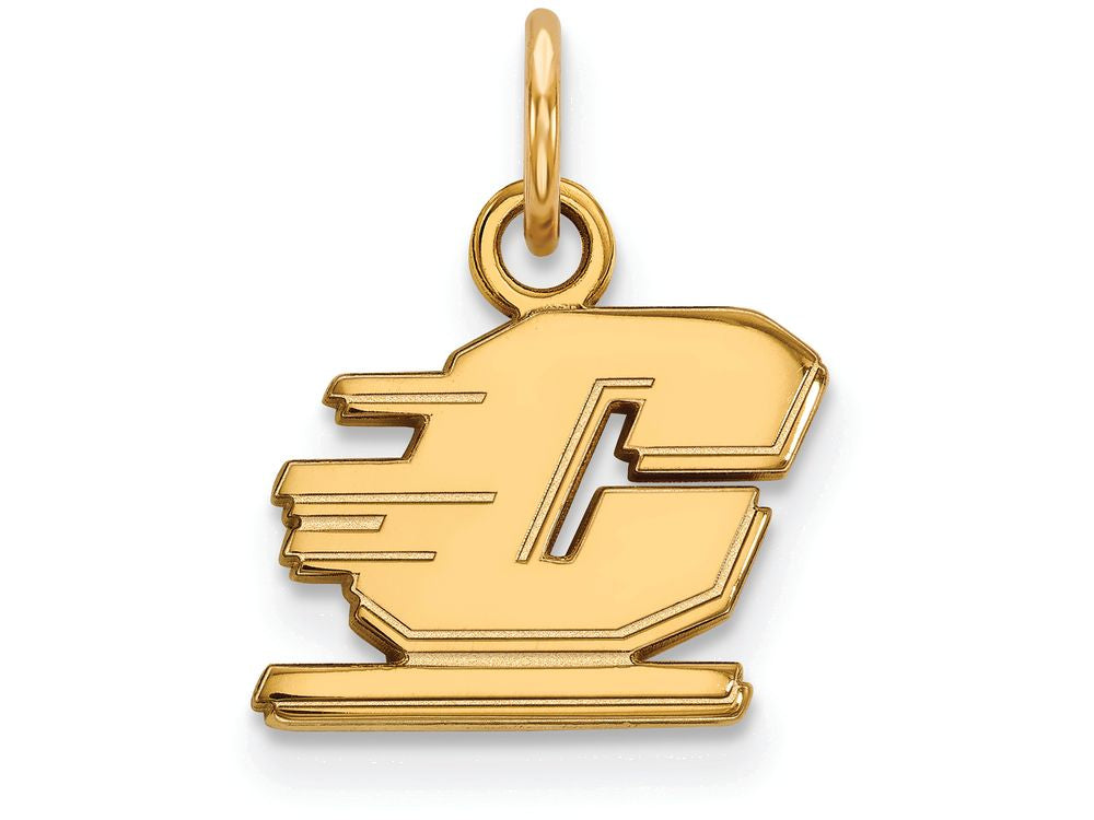 Logoart Sterling Silver Gp Central Michigan University Extra Small Pendant