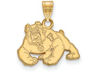 Logoart Sterling Silver Gp California State University Fresno Small Pendant