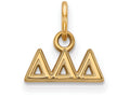 Logoart Sterling Silver Gp Delta Delta Delta Extra Small Pendant