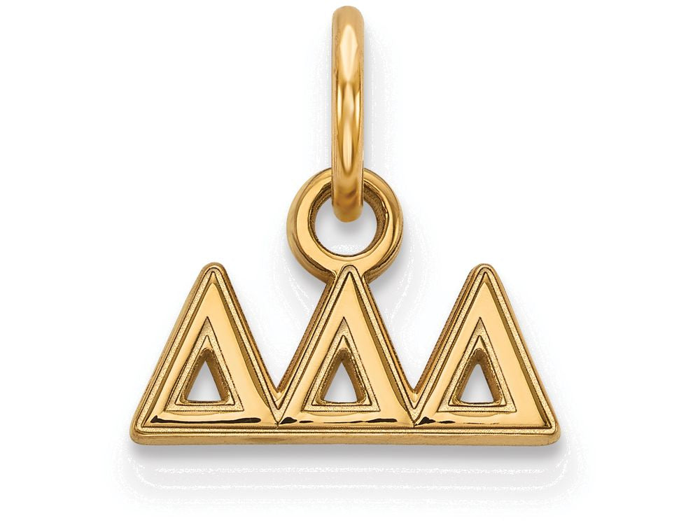Logoart Sterling Silver Gp Delta Delta Delta Extra Small Pendant