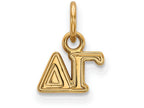 Logoart Sterling Silver Gp Delta Gamma Extra Small Pendant