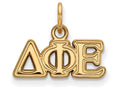 Logoart Sterling Silver Gp Delta Phi Epsilon Extra Small Pendant