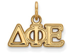 Logoart Sterling Silver Gp Delta Phi Epsilon Extra Small Pendant