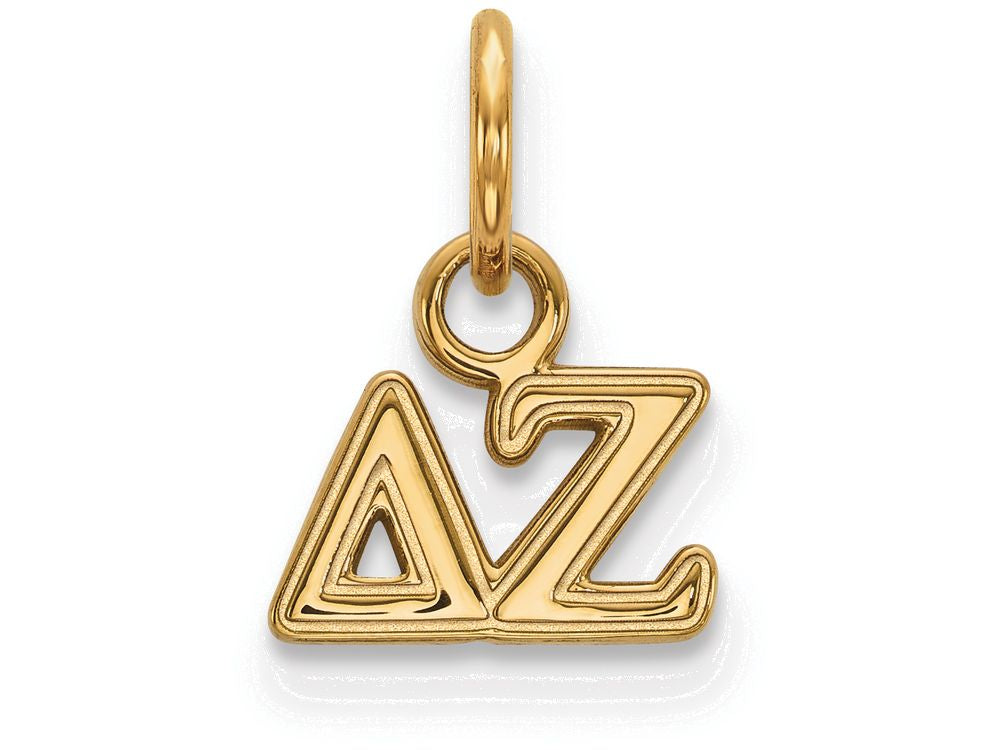 Logoart Sterling Silver Gp Delta Zeta Extra Small Pendant