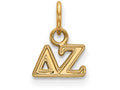 Logoart Sterling Silver Gp Delta Zeta Extra Small Pendant