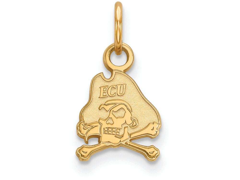 Logoart Sterling Silver Gp East Carolina University Extra Small Pendant