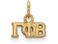 Logoart Sterling Silver Gp Gamma Phi Beta Extra Small Pendant