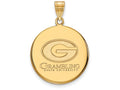Logoart Sterling Silver Gp Grambling State University Large Disc Pendant