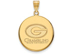 Logoart Sterling Silver Gp Grambling State University Large Disc Pendant
