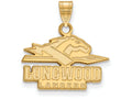 Logoart Sterling Silver Gp Longwood University Small Pendant