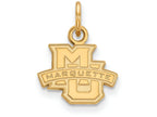 Logoart Sterling Silver Gp Marquette University Extra Small Pendant