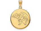 Logoart Sterling Silver Gp Misterling Silverouri Western State U Large Disc Pendant