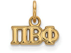 Logoart Sterling Silver Gp Pi Beta Phi Extra Small Pendant
