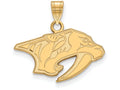 Sterling Silver Gp Nhl Logoart Nashville Predators Small Pendant