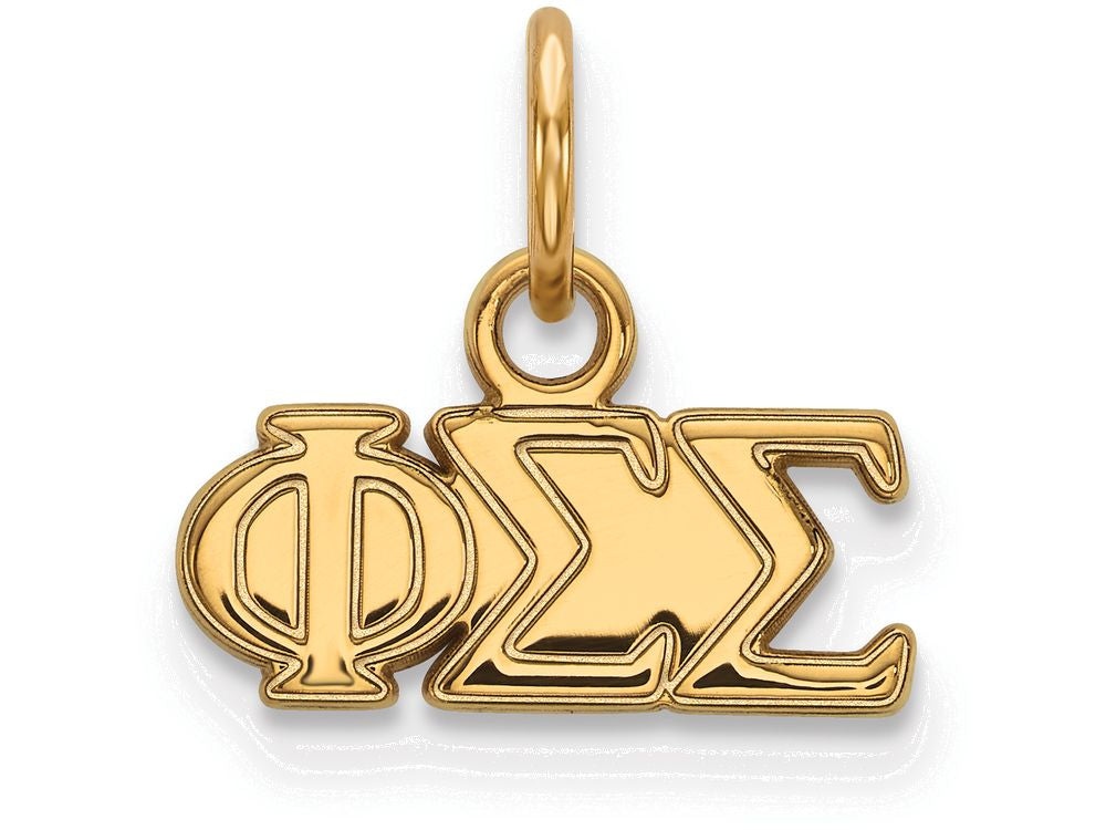 Logoart Sterling Silver Gp Phi Sigma Sigma Extra Small Pendant