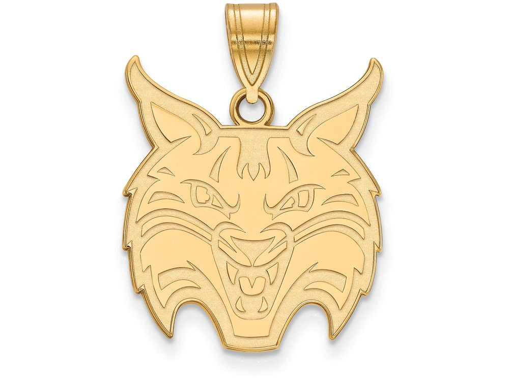 Logoart Sterling Silver Gp Quinnipiac University Large Pendant