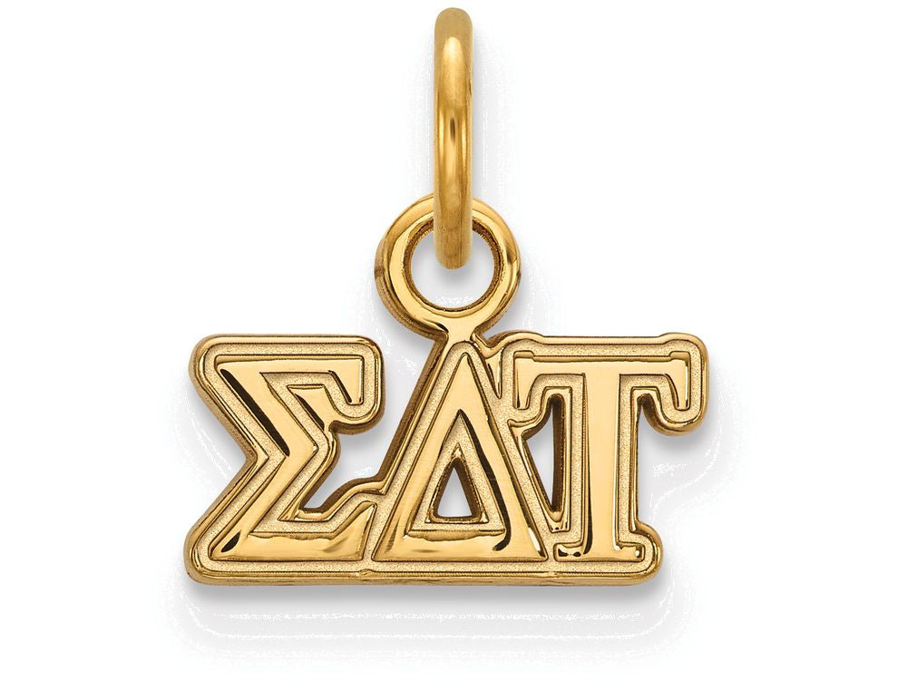 Logoart Sterling Silver Gp Sigma Delta Tau Extra Small Pendant
