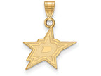 Sterling Silver Gp Nhl Logoart Dallas Stars Small Pendant