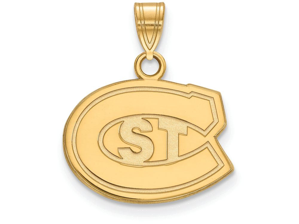 Logoart Sterling Silver Gp St. Cloud State Small Pendant