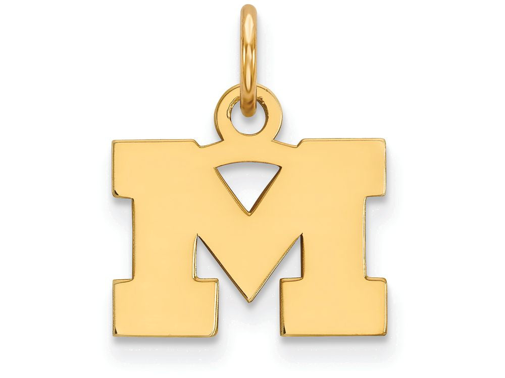 Logoart Sterling Silver Gp Michigan (univ Of) Extra Small Pendant