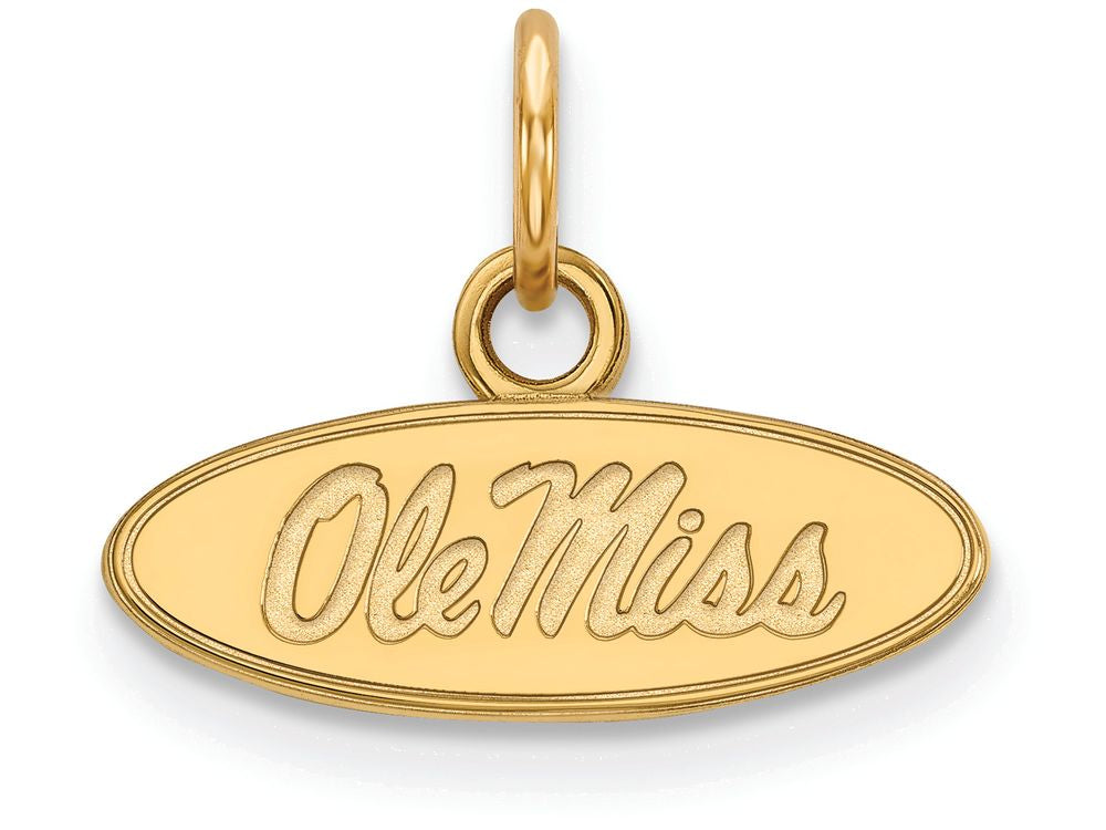 Logoart Sterling Silver Gp University Of Mississippi Extra Small Pendant
