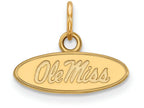 Logoart Sterling Silver Gp University Of Mississippi Extra Small Pendant