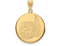 Logoart Sterling Silver Gp U Of North Carolina At Charlotte Large  Disc Pendant